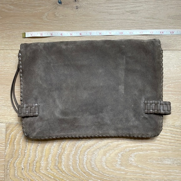 Allsaints suede clutch, shoulder or crossbody bag - Picture 3 of 14